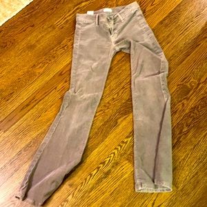 Amizing taupe suede Mother jeans size 25 bootleg